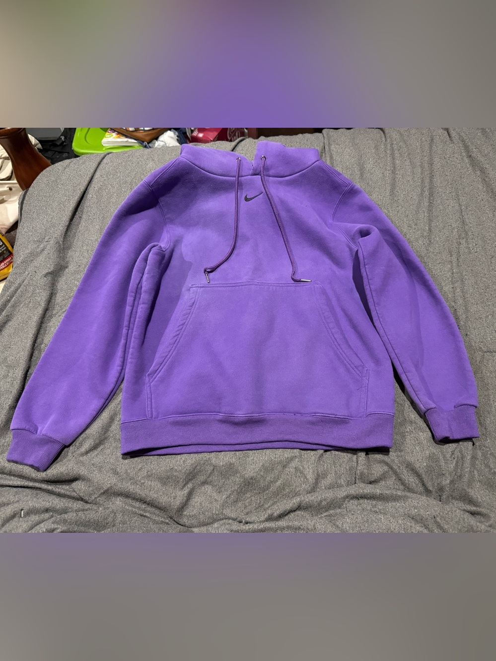 Nike Purple Pullover Hoodie with Kangaroo Pocket